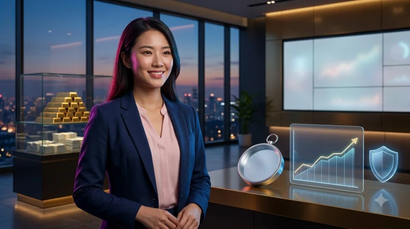 Biểu tượng cân bằng giữa tài chính và sức khỏe tinh thần