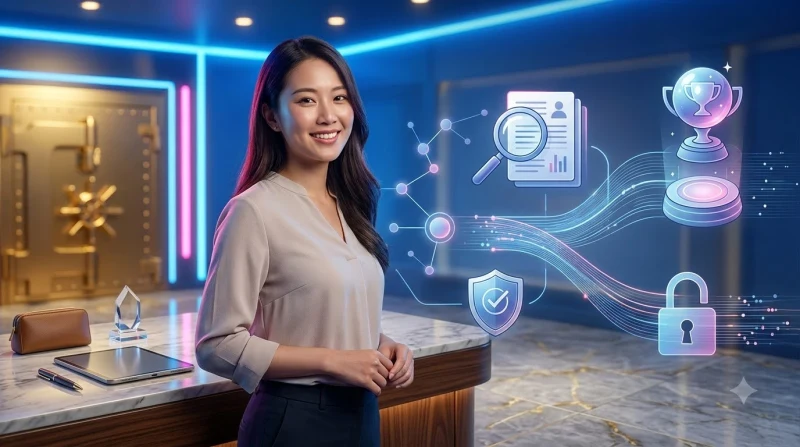 Lá chắn bảo vệ kỹ thuật số phát sáng minh họa lợi ích và sự an toàn khi hiểu rõ điều khoản sử dụng
