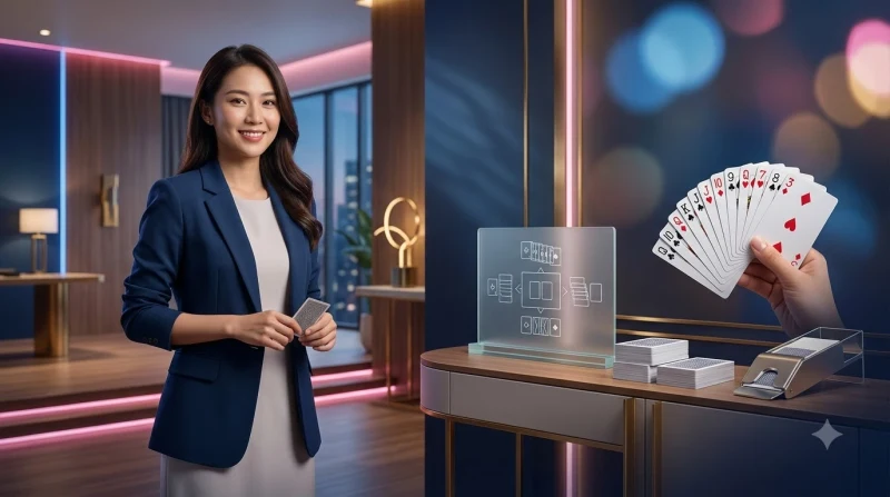 Lợi ích của việc xếp bài mậu binh chuẩn - người chơi nhìn bàn bài với hiệu ứng thành công